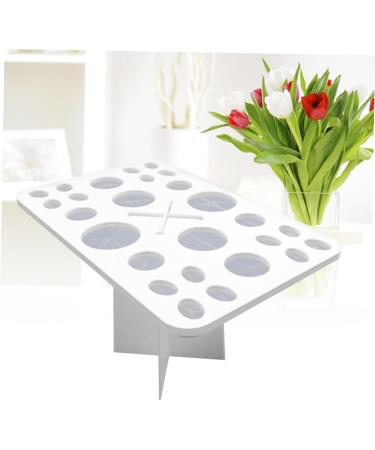 Beavorty Cosmetics Brush Organizer | 26 Makeup Brush Storage Tools | Air Drying Rack & Holder | White Cosmetic Box for Beauty Essentials - Buy Online on SooperMarket.com