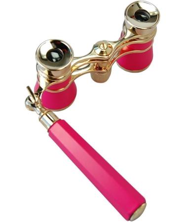 HQRP Rose/Pink-Pearl Opera Glasses with Gold Trim and Crystal Clear Optic - Extendable Handle in Pink/Gold - Buy Online on SooperMarket.com