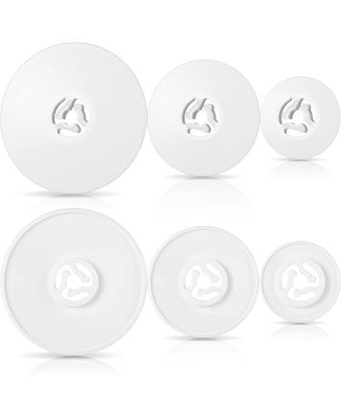 Spool Cap Sewing Machine Spool Pin Cap Small Medium Large Replacement Spool Cap Compatible with Brother  Babylock Sewing and Embroidery Machines  45 mm  35 mm and 25 mm  White (6 Pieces)