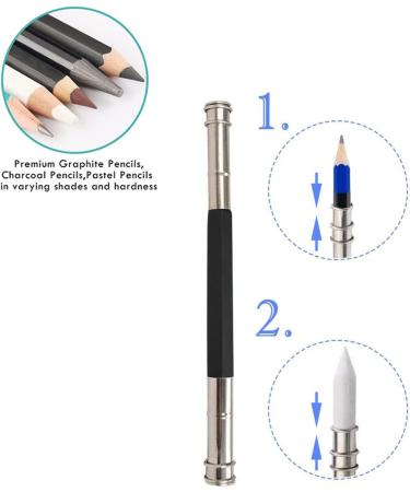 Heshengping 15 Pack Blending Stump Set with Eraser, Extender, Sandpaper - Drawing Shading Tool for Sketching, Pencils, Blending Sticks - Ideal for Student Artists - Buy Online on SooperMarket.com