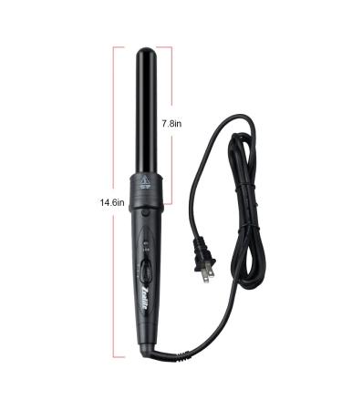 Zealite 6 in 1 Curling Wand Set - Interchangeable Ceramic Barrels & Heat Resistant Glove | International Shipping Available - Buy Online on SooperMarket.com