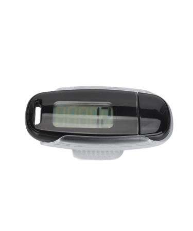 Septpenta Walking 3D pedometer large LCD screen more precisely pedometer 360 degrees sensor pedometer portable light pedometer USB charging for women men children black