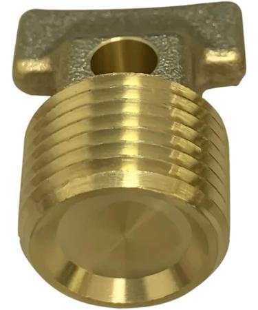Boat Garboard Drain Plug - 1/2 NPT Thread Solid Brass - Ideal for Boat Hulls - Buy Online on SooperMarket.com