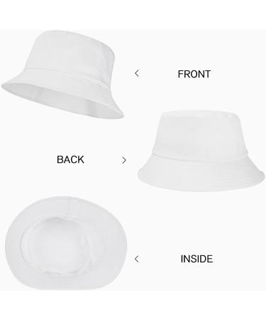 Umeepar Unisex Cotton Packable Bucket Hat Sun Hat - White - Buy Online on SooperMarket.com