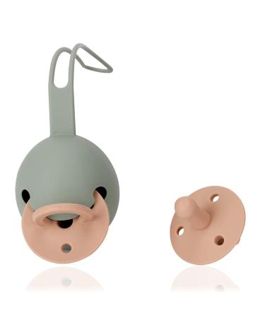 Socub Silicone Pacifier Holder Case - BPA Free, Attaches to Stroller & Diaper Bag, Easy to Clean - Buy Online on SooperMarket.com