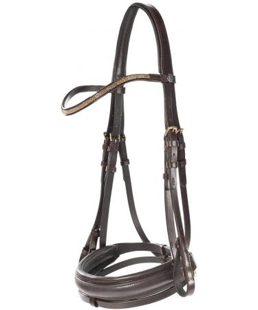 HORZE Lester Dressage Snaffle Bridle with Reins - Black Horse | Quality Equestrian Gear - Buy Online on SooperMarket.com