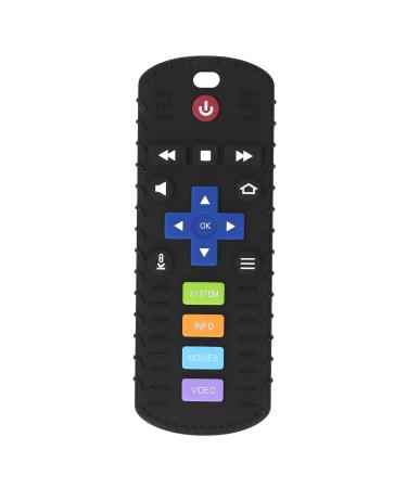 Silicone TV Control Teething Toy for Toddlers - Wear Resistant Baby Shower Gift (Black) - Buy Online on SooperMarket.com