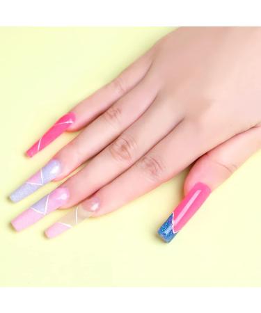 BNG 120 Pieces Nail Forms - Dual Full Cover Extension Moulds for Poly Nail Gel | Clear 6 - Buy Online on SooperMarket.com