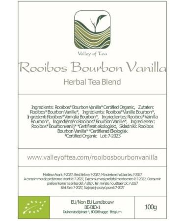 Organic Rooibos Bourbon Vanilla Tea - 100g Red Bush from South Africa - Buy Online on SooperMarket.com
