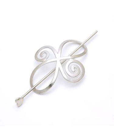 Women Knotted Flower Hairpin Barrette Hair Clip Ponytail Hair Holder