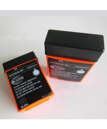 6 Pack 6V HBC Radiomatic BA225030 Ni-Mh Battery - 1500mAh for HBC Crane Remote Control Pump Truck - International Shipping Available - Buy Online on SooperMarket.com
