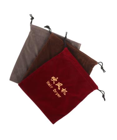MUSISALY 3 Pcs Hair Dryer Storage Bag Hair Accessory Bags Portable Hair Dryer Bags Hair Tool Storage Fabric