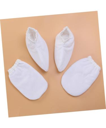 FOMIYES 2 Pairs Spa Gloves Bath Treatment Mitt Insulated Gloves Hand Treatment Mitts Paraffin Wax Gloves Foot Spa Cover Cosmetic Hand Wax White - Buy Online on SooperMarket.com