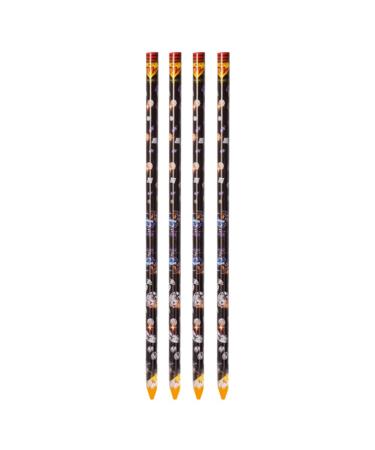 AMZLORD 4/12PCS Pen Self Adhesive Crystal Gem Pick Up Tools with Pencil Sharpener Dotting Wax Pen Nail Dotting Wax Pen for Crafts Yellow