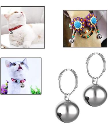 Partns Silver Dog Bells - 5 Pack Jingle Bells for Dog Collars & Decor | Durable Metal Key Rings - Buy Online on SooperMarket.com