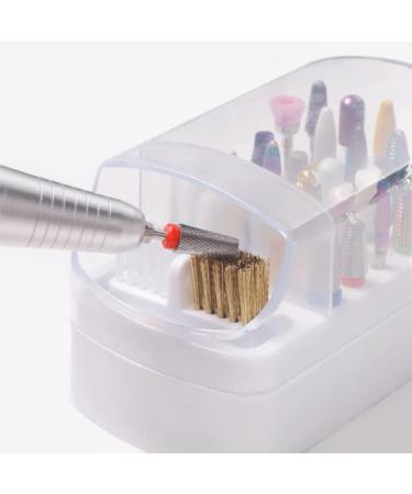 Beavorty Grinding head cleaning box 5 in 1 nail drill bit ceramic nail drill bit nail organizers and storage for nail tech nail charm organizer drill bit holder plastic Supplies Rack 2 in 1 - Buy Online on SooperMarket.com