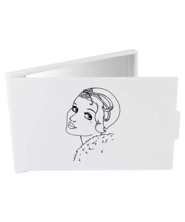'Art Deco Portrait' Compact/Travel/Pocket Makeup Mirror (CM00010544)