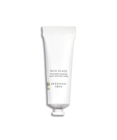 Beekman 1802 Milk Glaze 10% Lactic Acid Pore Purging Clay Mask - 2.3 oz - Purges Pores & Gently Exfoliates for Clearer Complexion - Cruelty Free