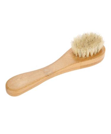 Dry Brush for Face for Smooth Radiant Skin Face Exfoliator Tool To Unclog Pores Facial Brush Polished Wooden Handle Face Brush Exfoliating Cleaning Skin Brush Tool