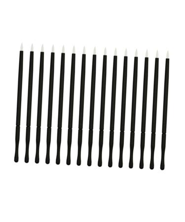 HAPINARY 50pcs Eye Makeup Tools Eyeliner Brush Thin Angled Makeup Eye Wands Disposable Applicator White 10*0.5cm White