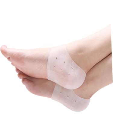 minkissy 3 Pairs Silicone Gel Breathable Socks Foot Protectors for feet Heel Support Socks Insoles for Plantar Heel Insole White Heel Sleeve Heel Support for Plantar Spa - Buy Online on SooperMarket.com