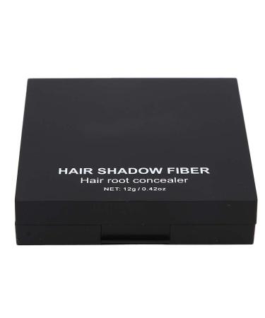 Waterproof Sweat Proof Hair Shadow Powder with Mirror and Puff 3 Colors Available Portable Hair Line Shadow Powder for Women Men Party 12g (Black)