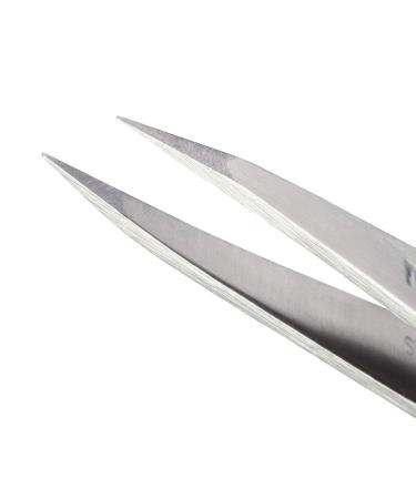 Tweezerman Stainless Steel Point Tweezer - Precision Eyebrow & Ingrown Hair Removal - Classic Silver - Buy Online on SooperMarket.com