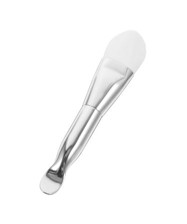 FOMIYES Double-headed Facial Treatment Brush Facial Mask Brush Skin Care Tool Facial Mask Applicator Facial Mud Mask Brush Mask Spoon Women Mud Mask Brush Mud Mask Applicator Cream Spoon 13.70X2.50X1.50CM Silver