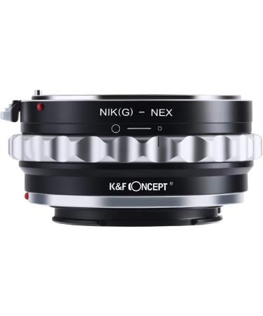 K&F Concept Nikon G to Sony E-Mount Lens Mount Adapter for Alpha A7 A6000 A6300 A6500 - NIK(G)-NEX Compatible - Buy Online on SooperMarket.com