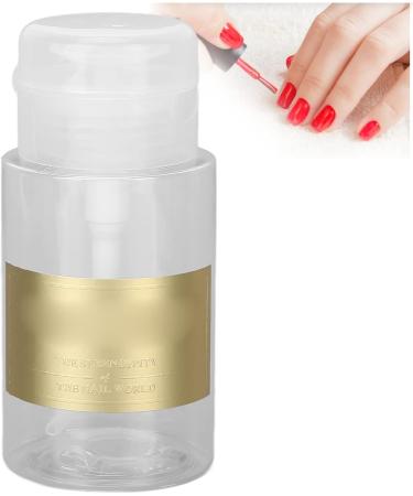 Nail Polish Remover Pump Bottle Dispenser 150ml Push Down Cleanser Dispenser Bottle Travel Empty Liquid Container Clear Empty Refillable Pump Dispenser for Nail Makeup Remover - Buy Online on SooperMarket.com
