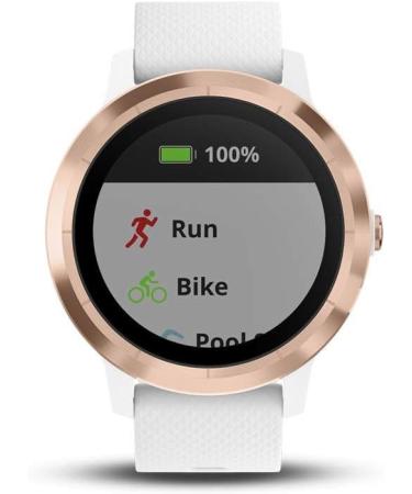 Garmin vvoactive 3 GPS Smartwatch with Contactless Payments - White/Rose Gold (Renewed) - Buy Online on SooperMarket.com