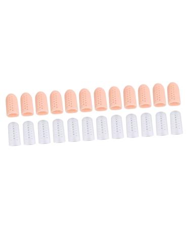 Healifty 12 Pairs Toe Splitter High Heel Protectors Silicone Gel Thumb Protector Breathable Toe Protector Ingrown Toe Sleeves Toe Covers Small Toe Protectors Protection Cases for Assorted Colorx2pcs 4.3x1.7cmx2pcs