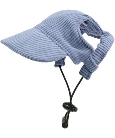 Predolo Pet Sports Hat | Fashionable Dog Solar Hat with Ear Holes | Sun Protection Baseball Cap for Small Dogs - Blue XL - Buy Online on SooperMarket.com