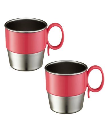 Innobaby Din Din SMART Stainless Steel Cup 9oz (Pink (2 Pack))