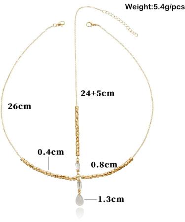 Prosy Bridal Rhinestone Head Chain Headpiece Wedding Headband Bead Hair Piece Festival Hair Jewerly for Bride and Bridesmaids (Gold) - Buy Online on SooperMarket.com