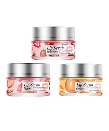 Buy Peach Lip Scrub Exfoliator & Overnight Moisturizer | Hydrating Lip Repair Balm | International Shipping Available - Buy Online on SooperMarket.com