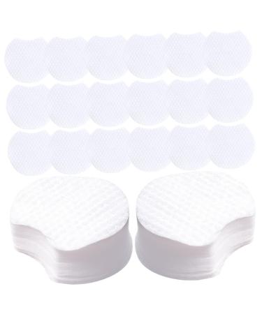 FRCOLOR 600pcs Pearl Pattern Makeup Remover Cotton Lint Free Makeup Pads Makeup Remover Wipe Facial Cleansing Pads Cosmetic Cloth Pads White Semicircle Miss Non-Woven Mat Non-Woven Fabric White 5.8x5.8cm