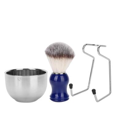 3PCs/Set beard rasier brush men's razor brush and shaving bowl sets beard brush chalor set stainless steel rasier bracket set with soft bristles and shell