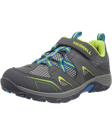 Merrell Men's Sneaker Big Kid (8-12 Years) 12.5 Big Kid Grey/Blue/Citron