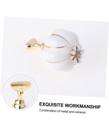 FOMIYES Nail art practice holder nail tips stand holders nail art practice stand Nail Holders Acrylic Base nail tip Display Stand fake Nail Display acrylic nail white Pearlescent makeup 5.4x3.5cm White - Buy Online on SooperMarket.com