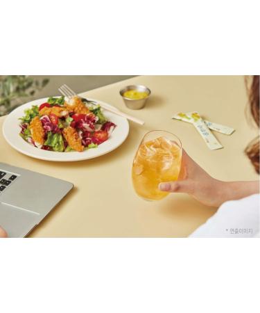 Damtuh Kombucha Tea Zero Sugar Sparkling Powdered Mix Lemon Flavor - 10 Sticks | Live Probiotics & Prebiotics from Korea - Buy Online on SooperMarket.com