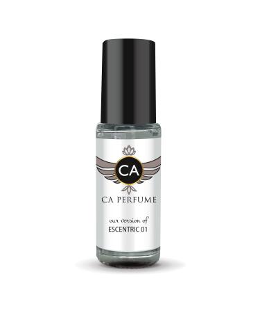 CA Perfume Impression of Escentric 01 For Women & Men Replica Fragrance Body Oil Dupes Alcohol-Free Aromatherapy Sample Travel Size Concentrated Long Lasting Attar Roll-On 0.14 Fl Oz/4ml-X1