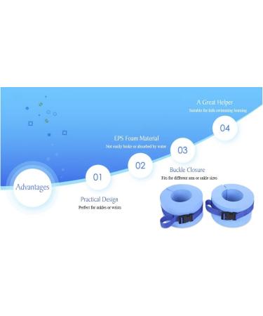 Xnferty Foam Swim Aquatic Cuffs - Water Aerobics Float Ring Set for Swimming Fitness Training - Buy Online on SooperMarket.com