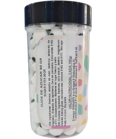 Azucren Edible Eyes for Cake Decorations Sugar Eye Decorations for Desserts Ideal for Cakes and Cupcakes - 90 Gr - Buy Online on SooperMarket.com