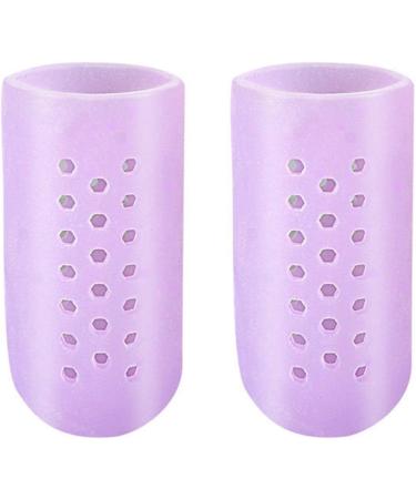 HEIMEABI Gel Toe Protector - Silicone Toe Caps for Corns, Blisters & Ingrown Toenails - Pain Relief & Foot Soak - Purple Medium - Buy Online on SooperMarket.com