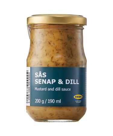Swedish S S SENAP & DILL - Mustard and Dill Sauce the Perfect Accompaniment for Succulent Salmon