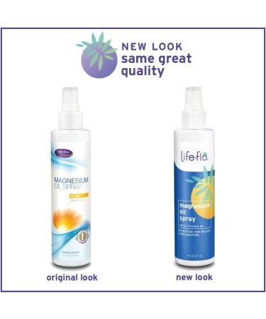 Life-flo Magnesium Oil Spray with Vitamin D3 - 8 fl oz | Natural Muscle Relief & Wellness - Buy Online on SooperMarket.com