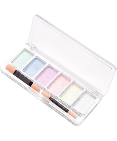 Nail Mirror Powder 6 Colours Manicure Chrome Glitter Pigment with Eyeshadow Stick Colorful nail chrome powder - Buy Online on SooperMarket.com