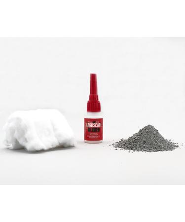 Natureholic - Hardscape Klebeset I practical adhesive set I with aquarium cotton I for gluing stones i gray color I 3 in 1 set i wood