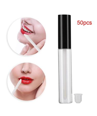 Filfeel 50 Pack 10ml Clear Lip Gloss Containers - Refillable Travel Vials for Lipstick Lip Balm & Sampling - Buy Online on SooperMarket.com